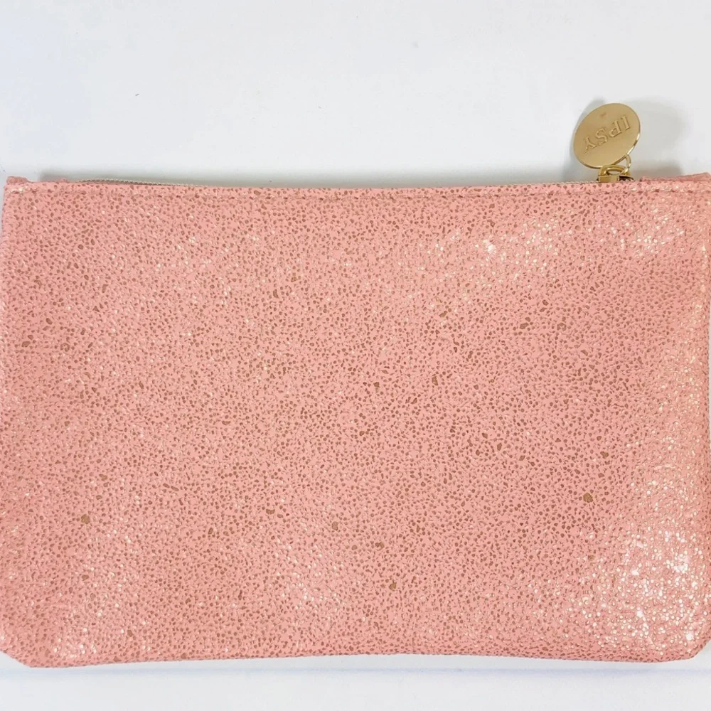 Ipsy ‘Time To Shine’ Dusty Rose Sparkled Glam Bag